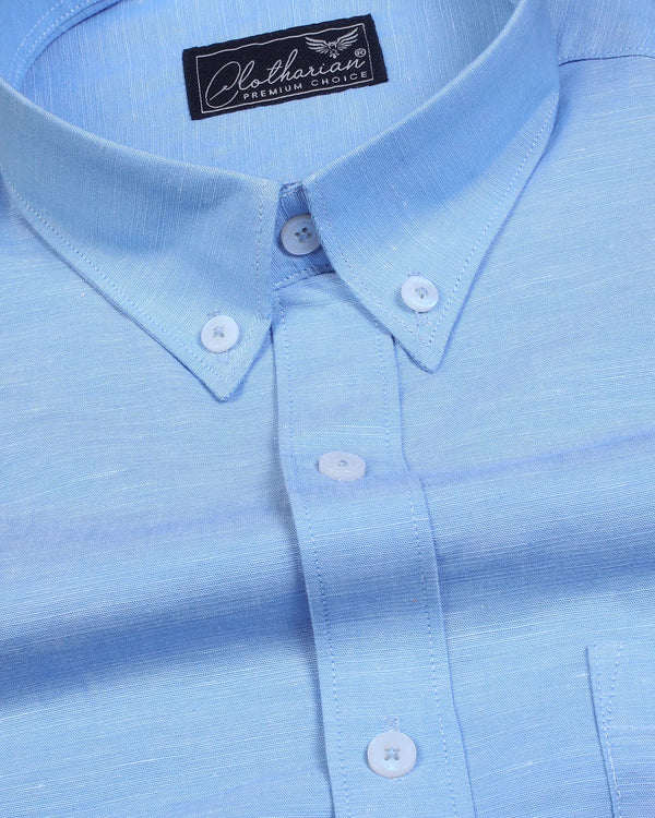 Cotlin Blue Oxford Formal Premium Cotton Shirt